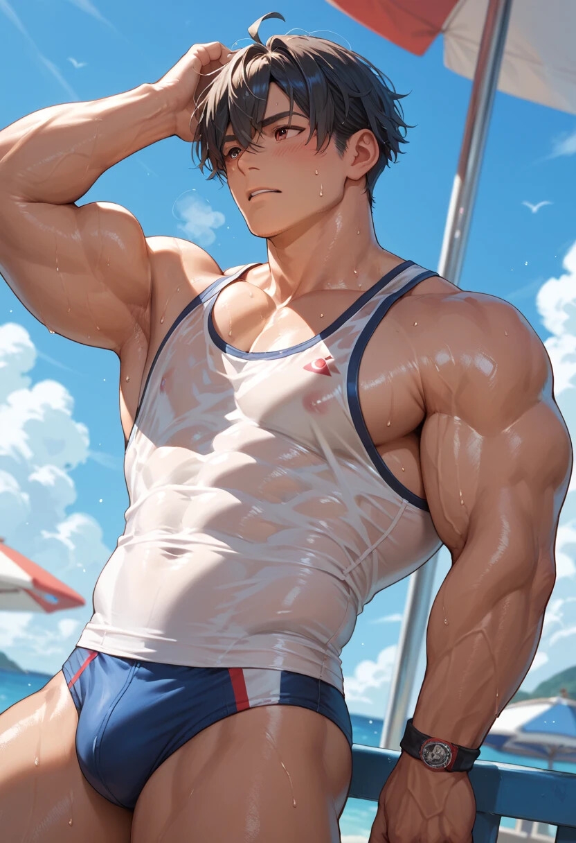 今日も汗まみれのガチムチ男子の蒸し蒸し筋肉を見せつけられ俺の息子は暴れたがっている