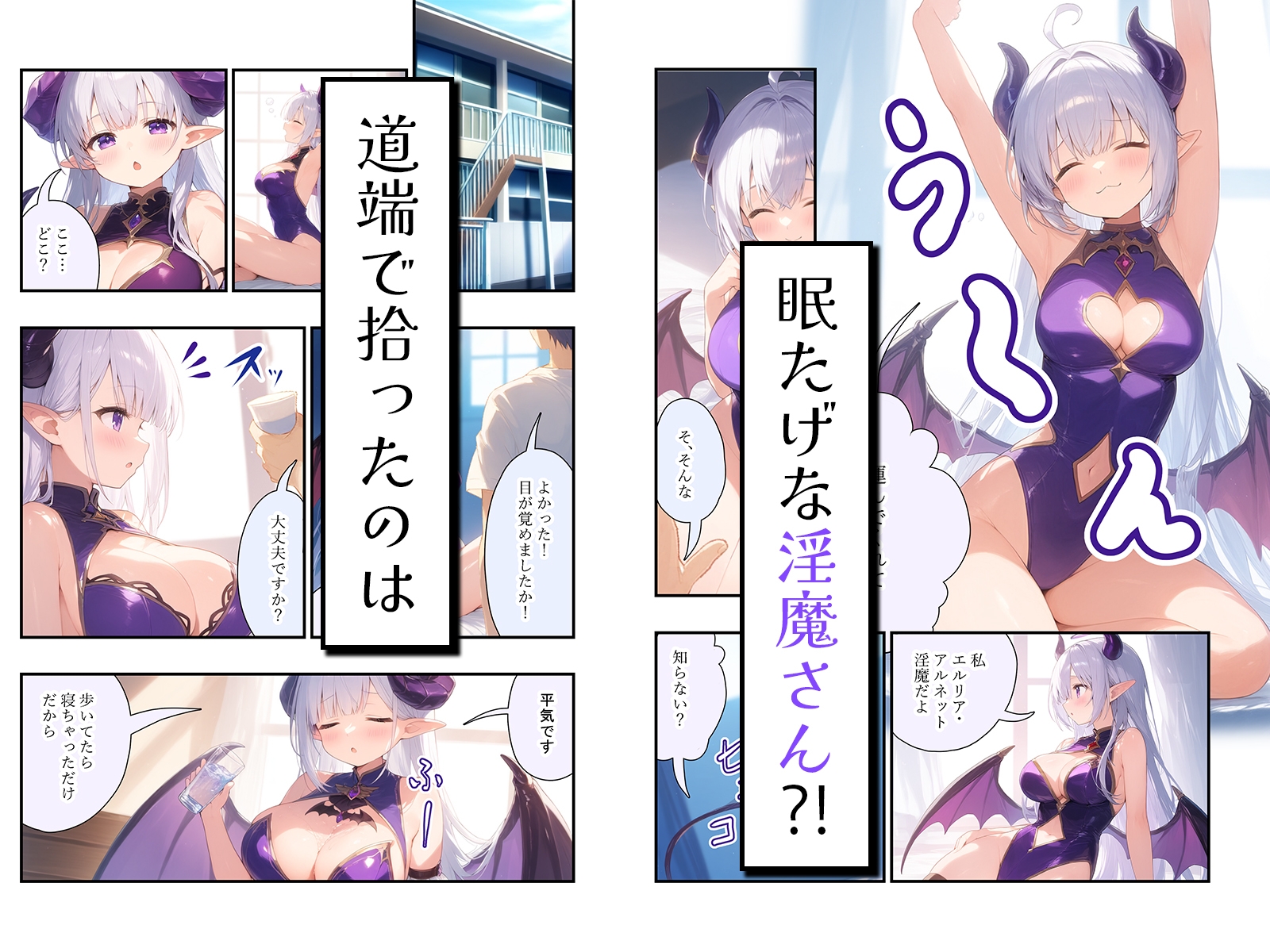 【漫画】眠たげな淫魔さんを拾ったら、お礼に優しく甘～く筆下ろしされました♪ 画像1