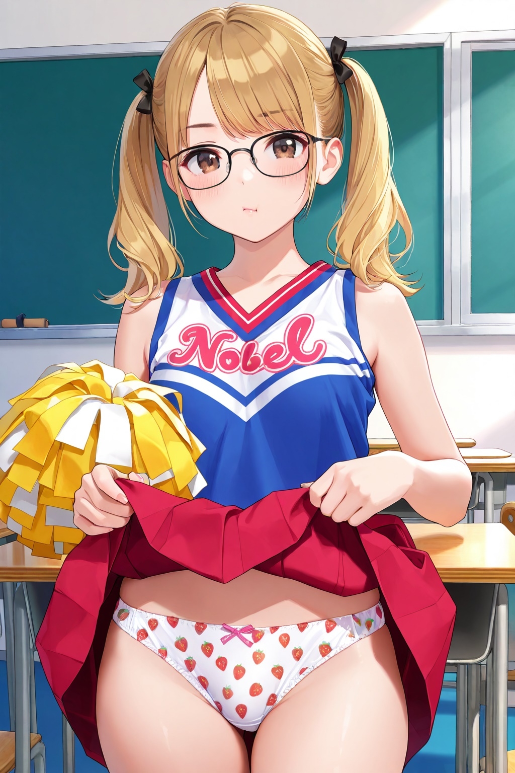 生パンチアガールのたくし上げ&ハイキックパンチラ_7