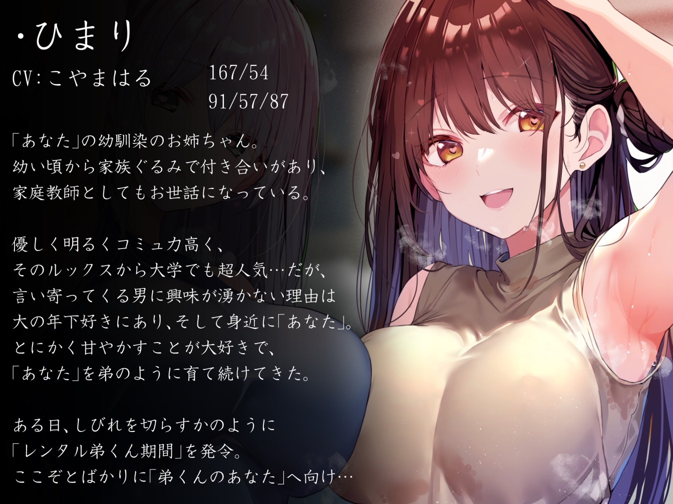 【サークル3周年記念特別作】「レンタル弟くん期間」という名目で幼馴染のお姉ちゃんたちとイチャあま生コキ汗蒸れハーレムえっち性活【女性優位徹底甘やかし・暴発あり】 画像2