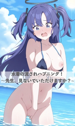 水着の流されハプニング！~先生、見ないでいただけますか?~