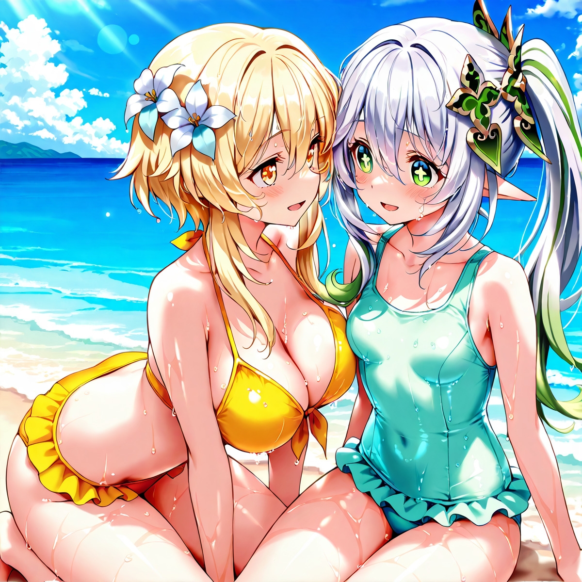 ほ〇る×ナ〇ーダ ふたなり百合CG集2 画像1