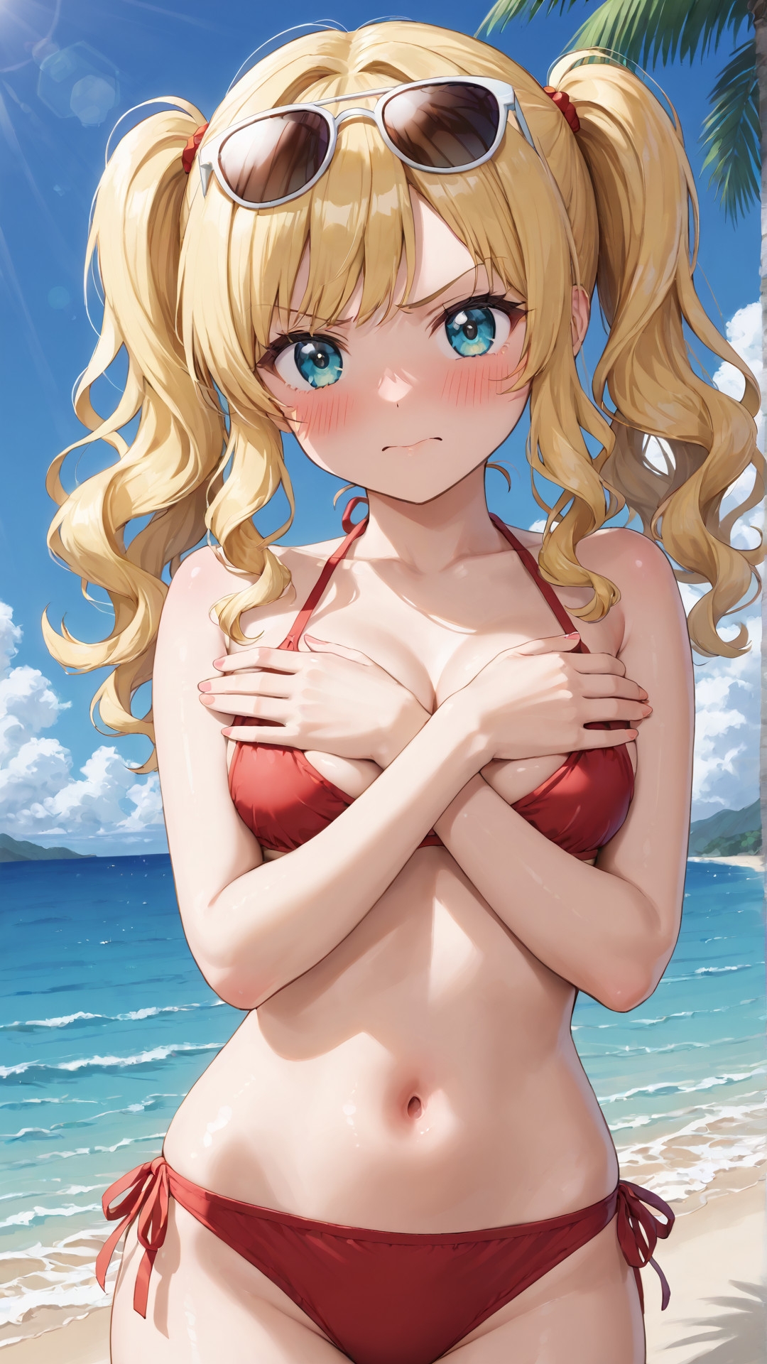 「嫌な顔されながらおっぱい見せてもらう」AIイラスト集 vol.2 画像3