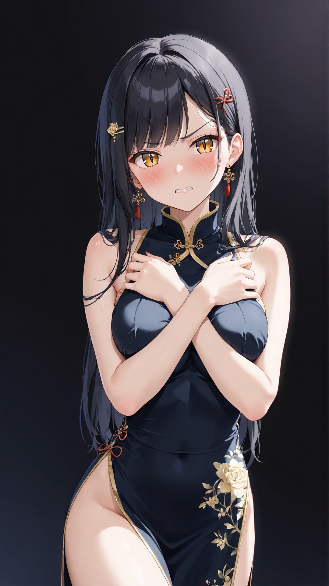 「嫌な顔されながらおっぱい見せてもらう」AIイラスト集 vol.2 画像4
