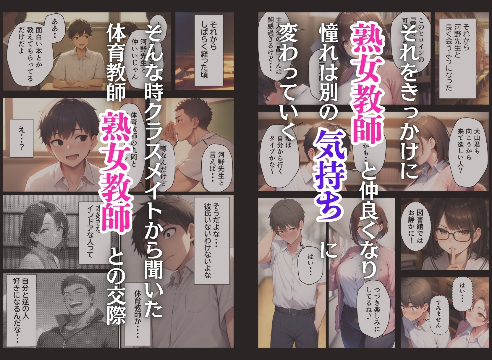 憧れのむちむち熟女教師と特別課外セックスで童貞卒業 画像2