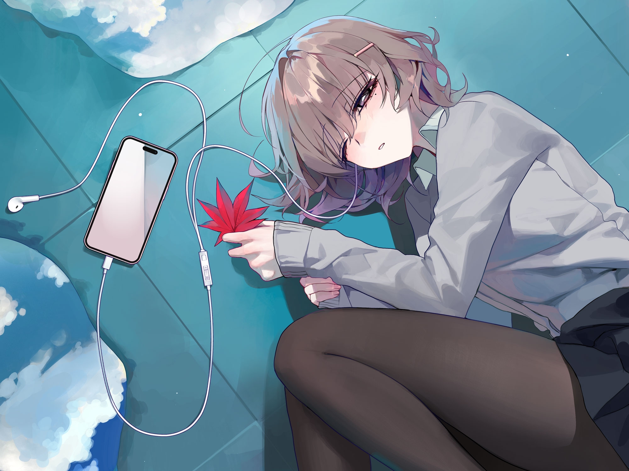 【安眠特化ASMR】初めての彼女は、屋上でもダウナー系が気持ちいい。【CV.土屋李央】 画像1