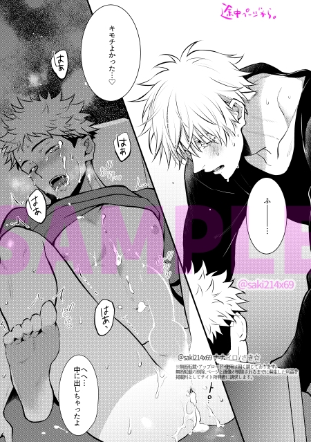 突然処〇を蹂躙されて何が起きたかよくわかっていない悠仁くんに今度はちゃんとセックスしている事を意識させようと追いレイ〇する五条先生のお話。 画像1