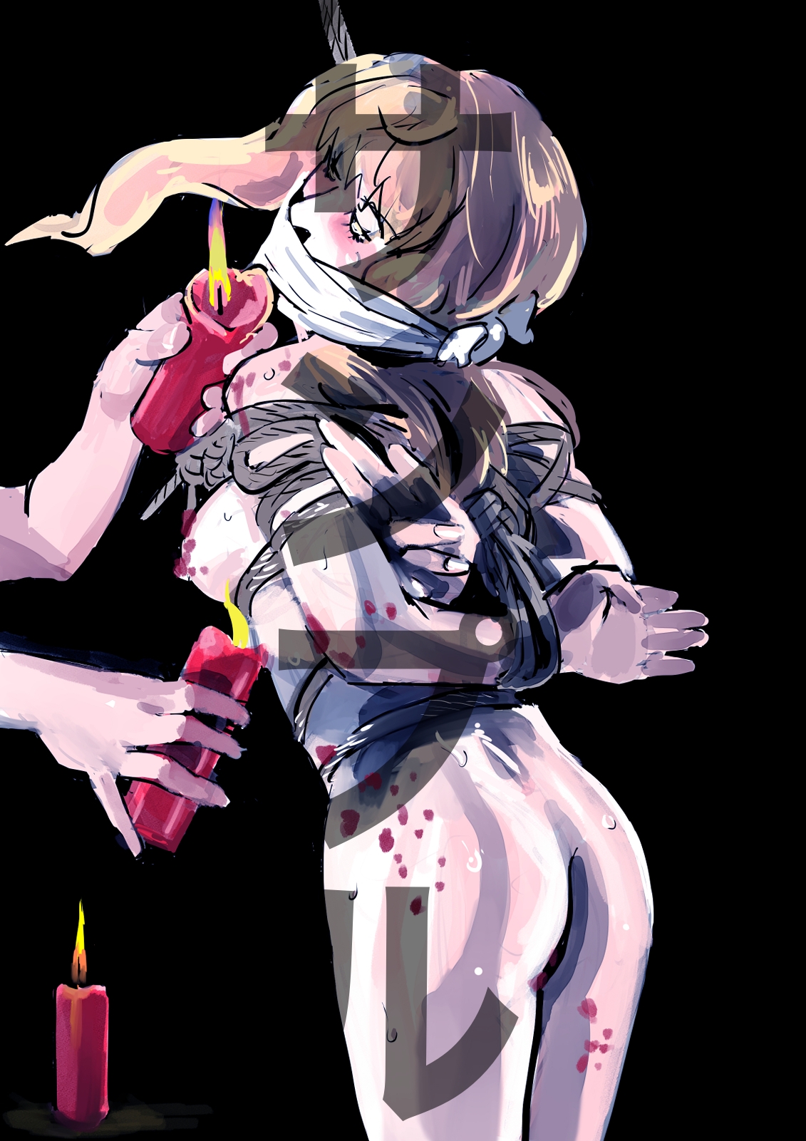 シェリル・○ーム 羞恥緊縛 画像2