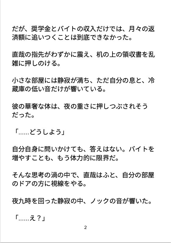 借金取りの玩具になった夜