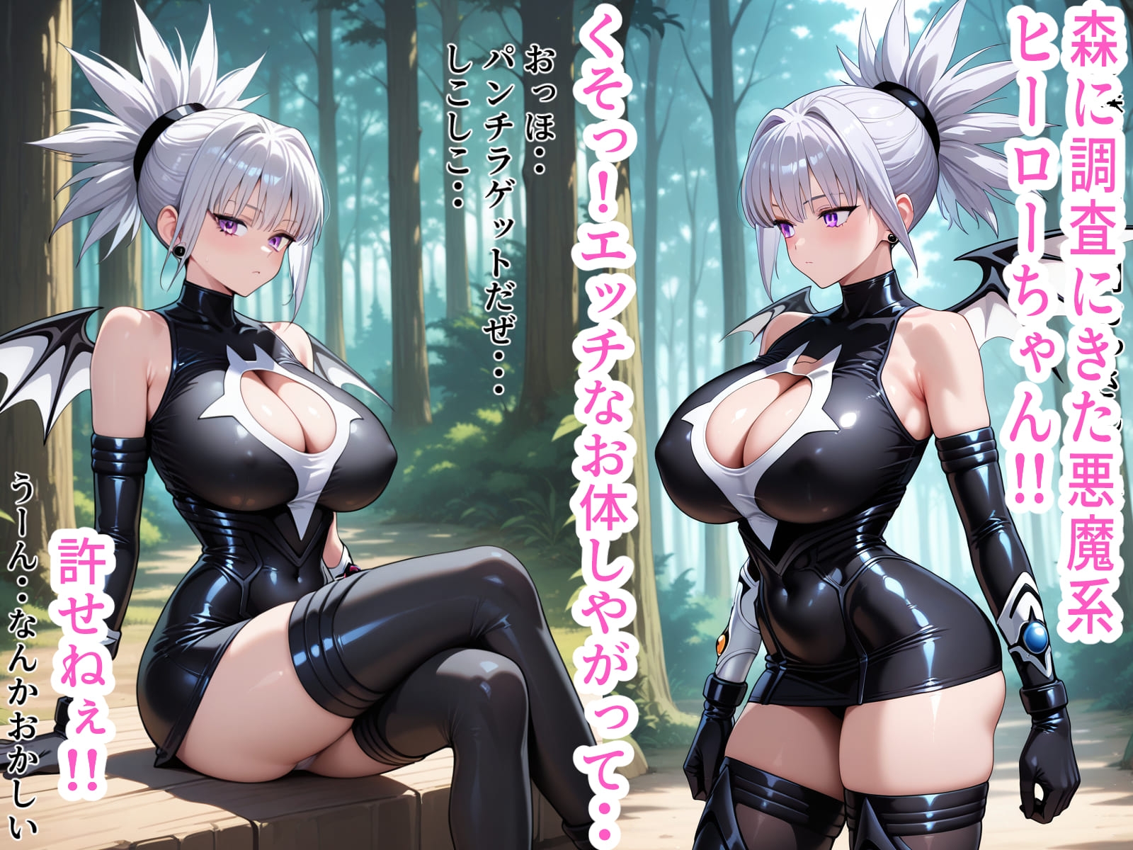 悪魔系ヒーローちゃん・・森で大敗北?！ 画像1