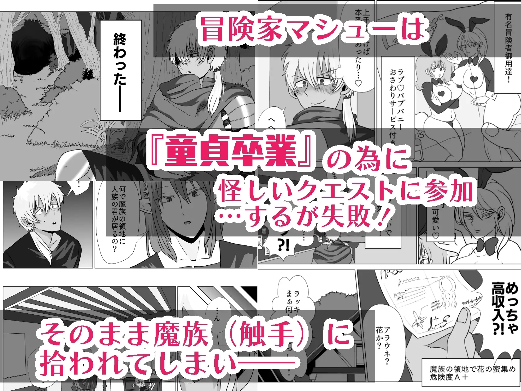 ポンコツ冒険家は執着触手の溺愛種付けから逃げ出せない 1枚目