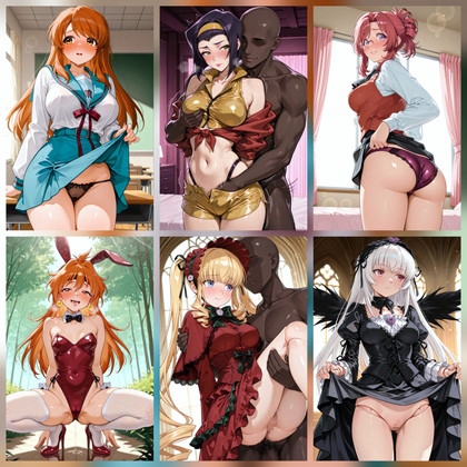 [AIイラストCG] 懐かしのヒロインたちのXXX Vol.2-1