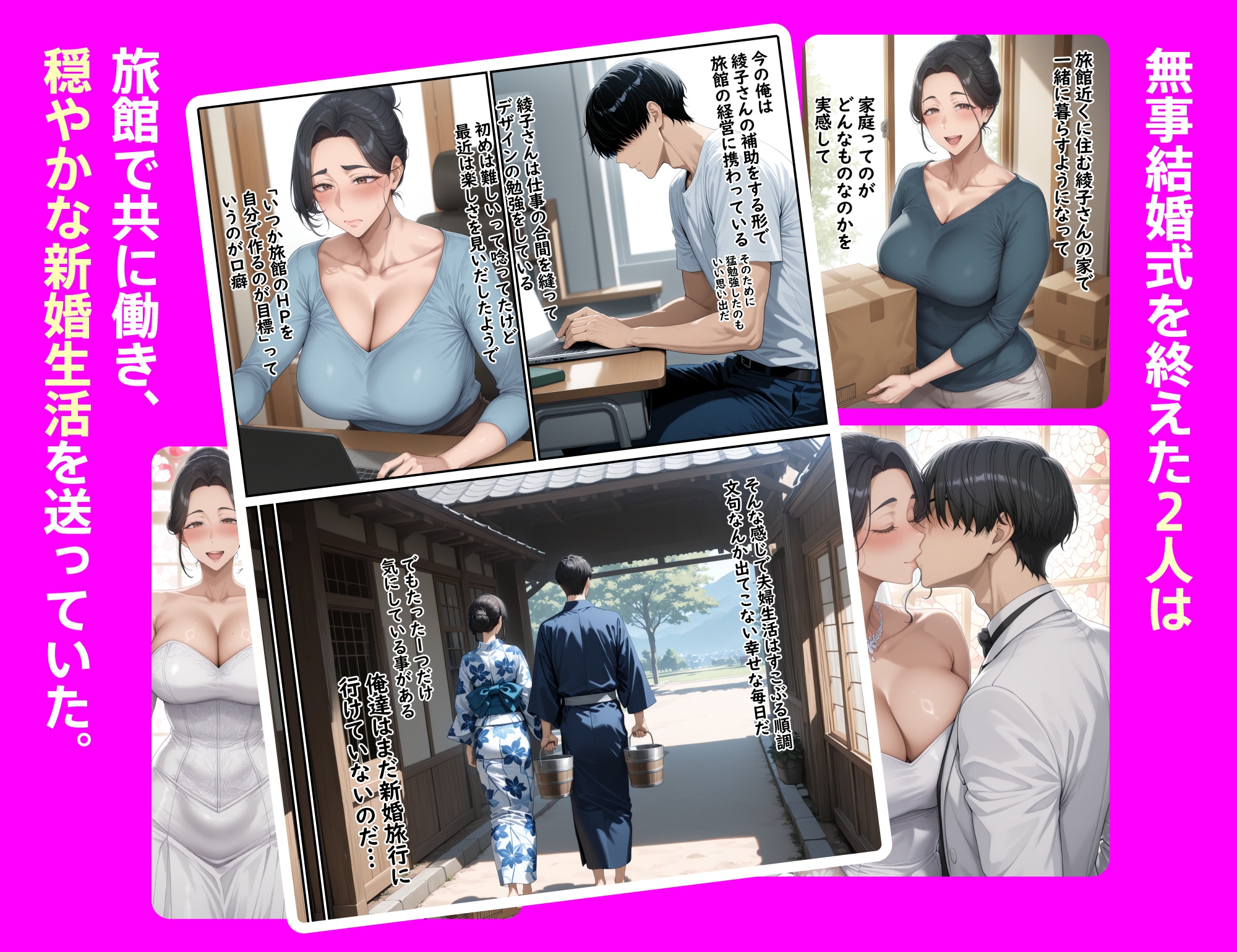 欲求不満を隠し続けてきた未亡人女将と汗だくで求め合う温泉宿の夜2 画像4
