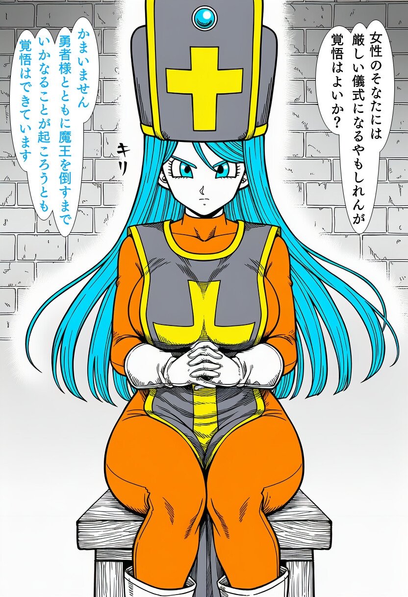 呪いを解きに来た女僧侶に儀式と騙してエッチする神父様 画像3
