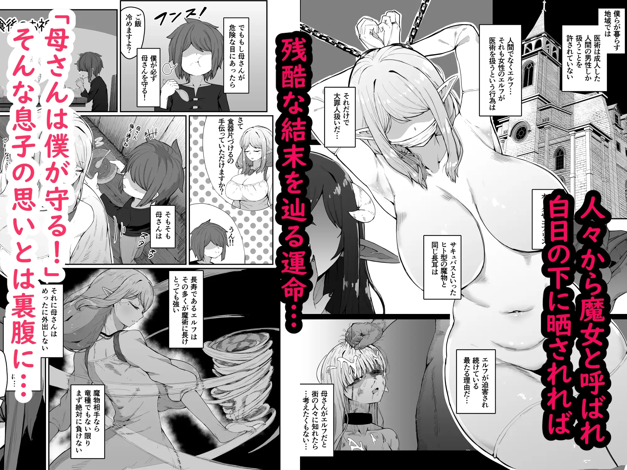 エルフの母と孕むまで サンプル画像 3