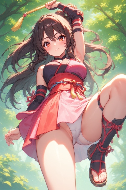 森林公園くノ一コスプレ撮影会パンチラ画像集 画像6