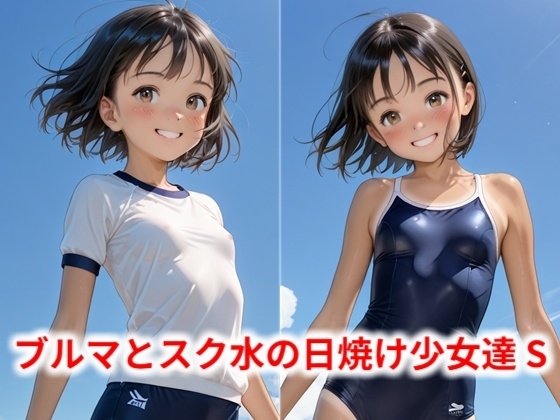 ブルマとスク水の日焼け少女達 S