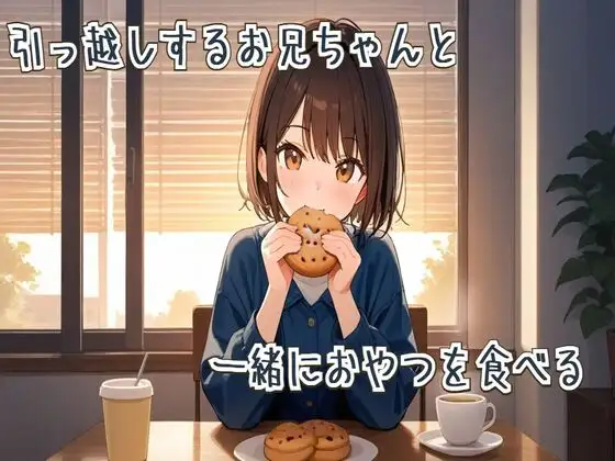 【ASMR/咀嚼音】引っ越しするお兄ちゃんと一緒におやつを食べる
