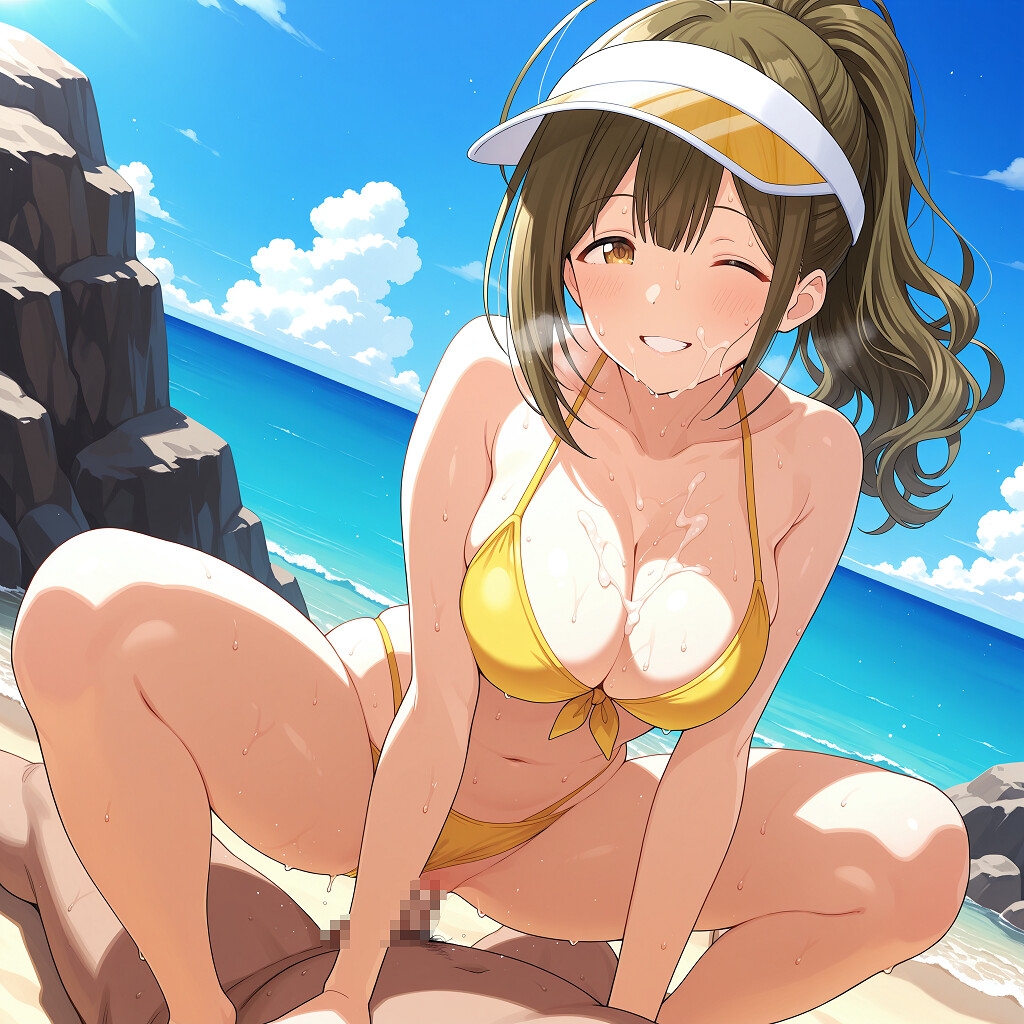 裏のお仕事がある海の家でバイトさせられることになったアイドル 桑〇千雪編 画像8