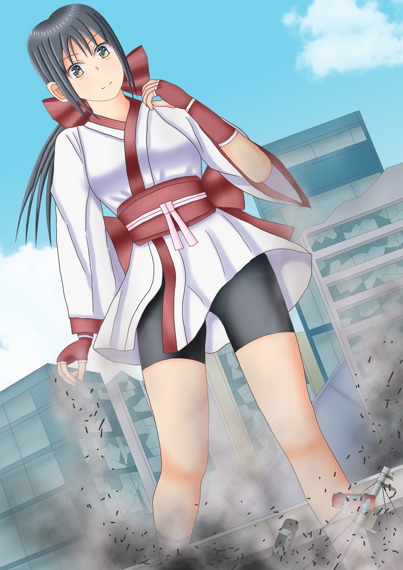 街は巨大娘の遊び場 画像2