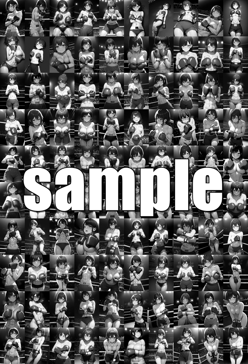 女子ボクシング美少女AIイラストコレクション5 罰ゲーム編_5