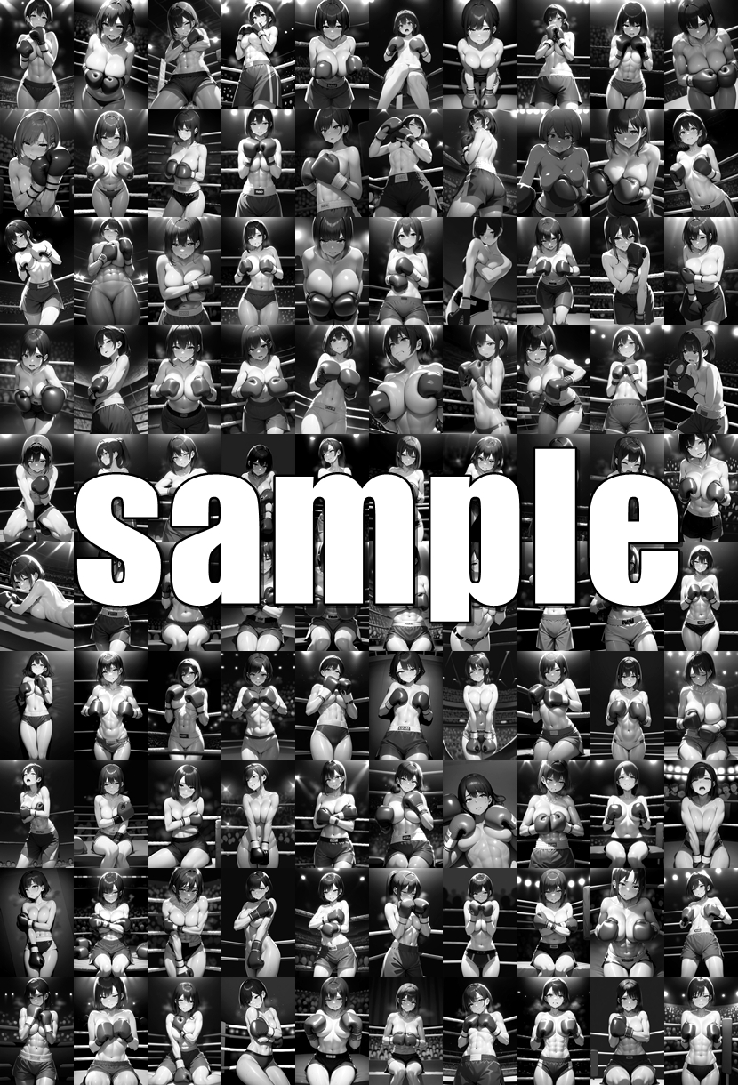 女子ボクシング美少女AIイラストコレクション5 罰ゲーム編_6