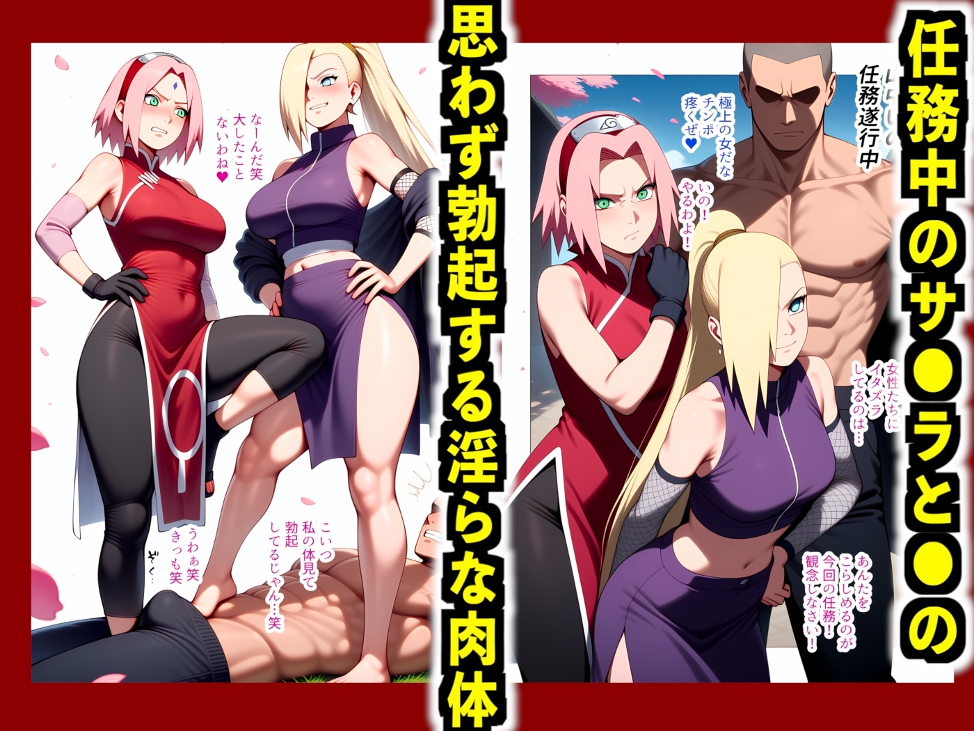 【フルカラー】幻術ハーレム忍法帖(2) サ●ラ・い●編|催●×快楽堕ち|心も体も抗えず淫らに堕ちるハーレムの宴 画像1