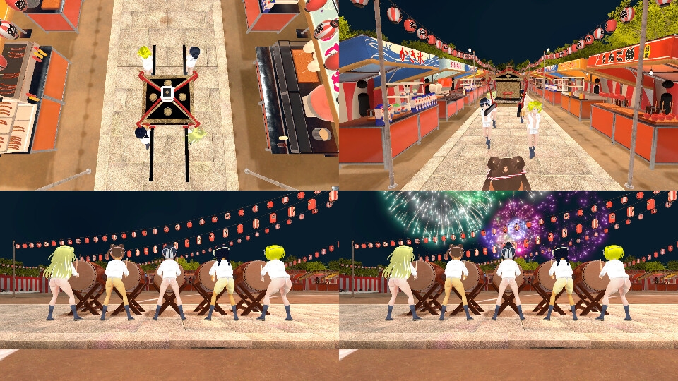 〇〇市の生活 夏祭り編