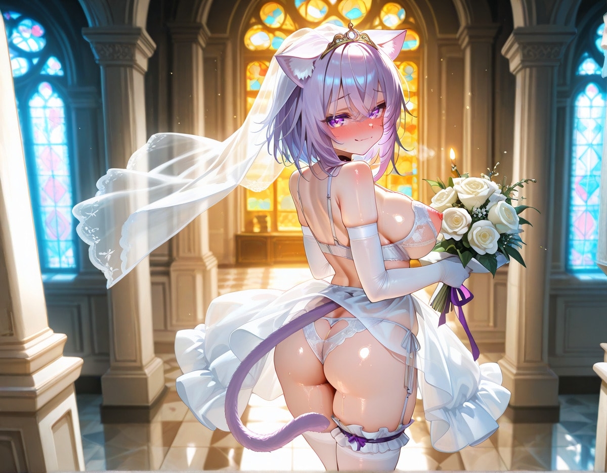 ホ〇ライブ 猫又お〇ゆ 新婚初夜えっち 画像4