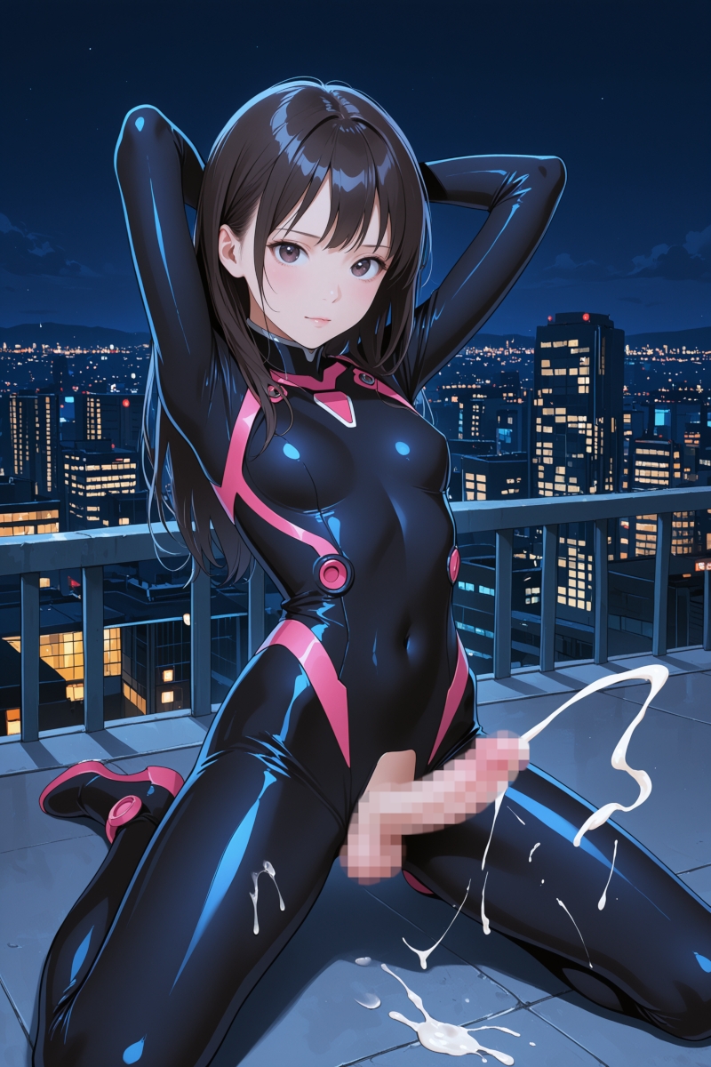 触ってないのに勝手に出ちゃう！ふたなり娘ノーハンド射精 画像7