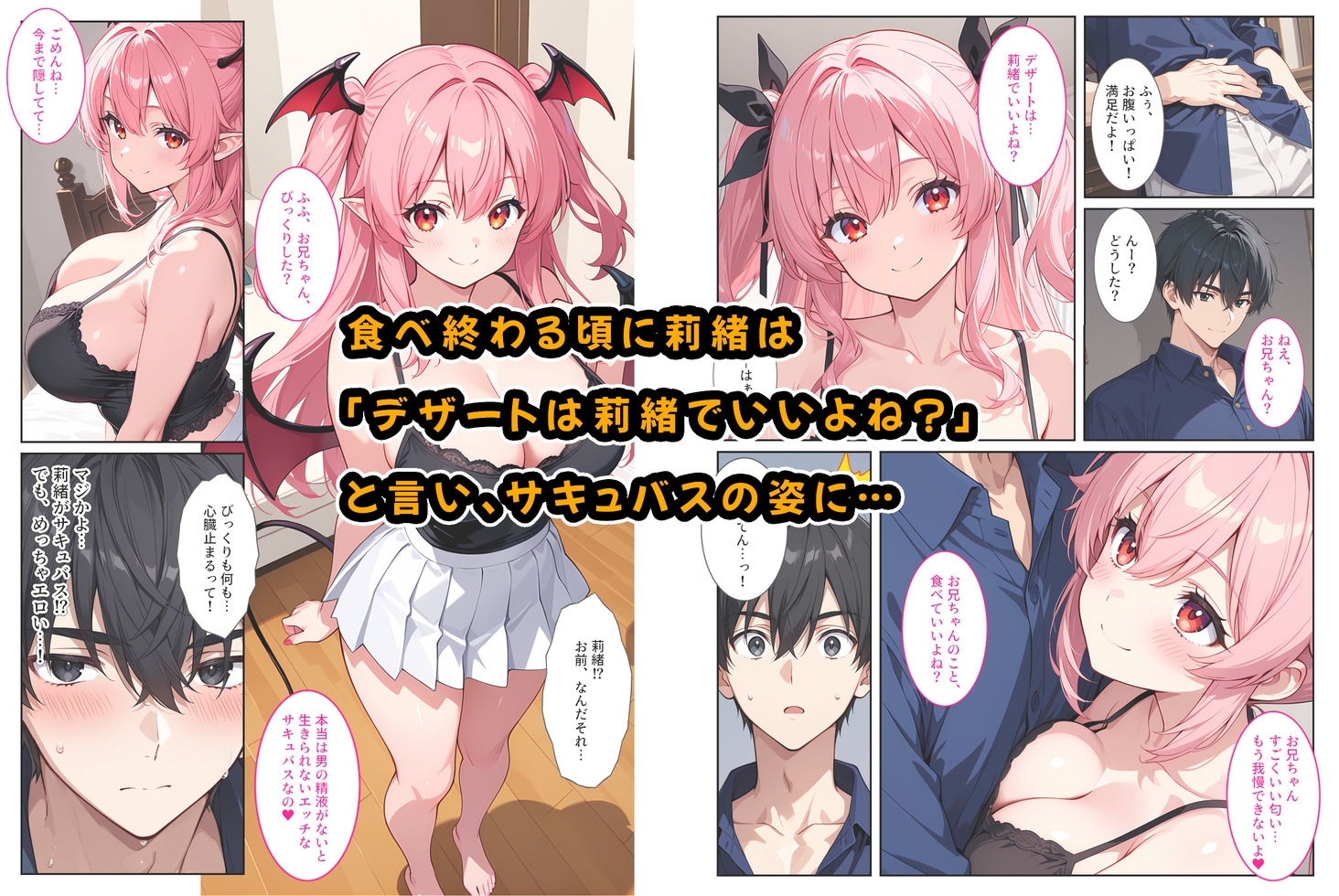爆乳サキュバスの妹に精液を搾り取られてます！ 画像5