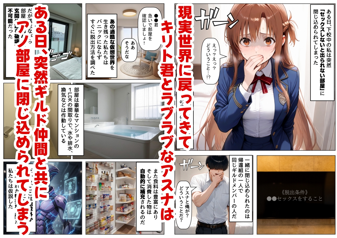 セックスしないと出られない部屋《SA●アスナ》 画像1