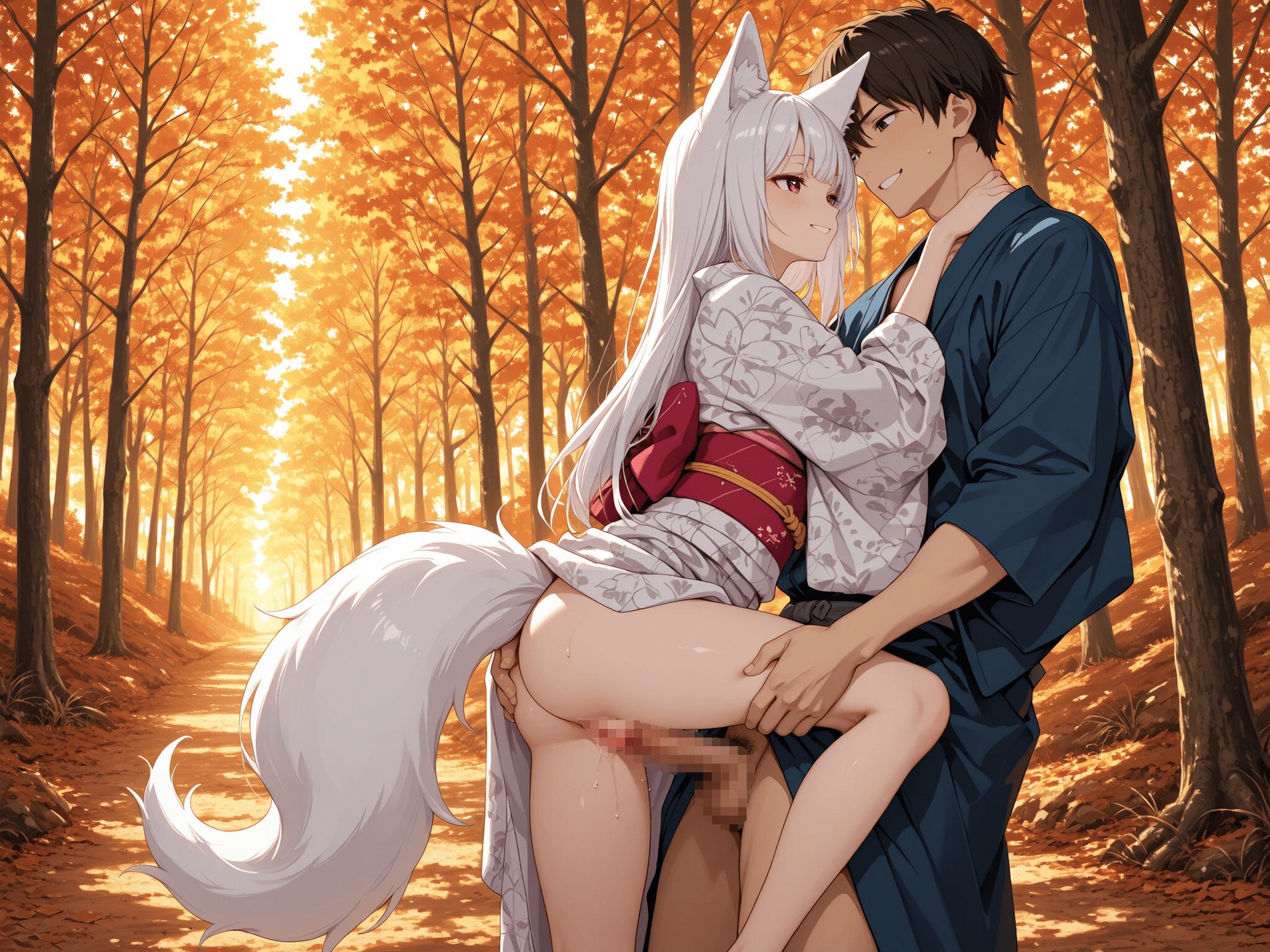 狐っ娘と着たままえっち！ 狐に色んな意味で「つつまれた」あの日 画像6