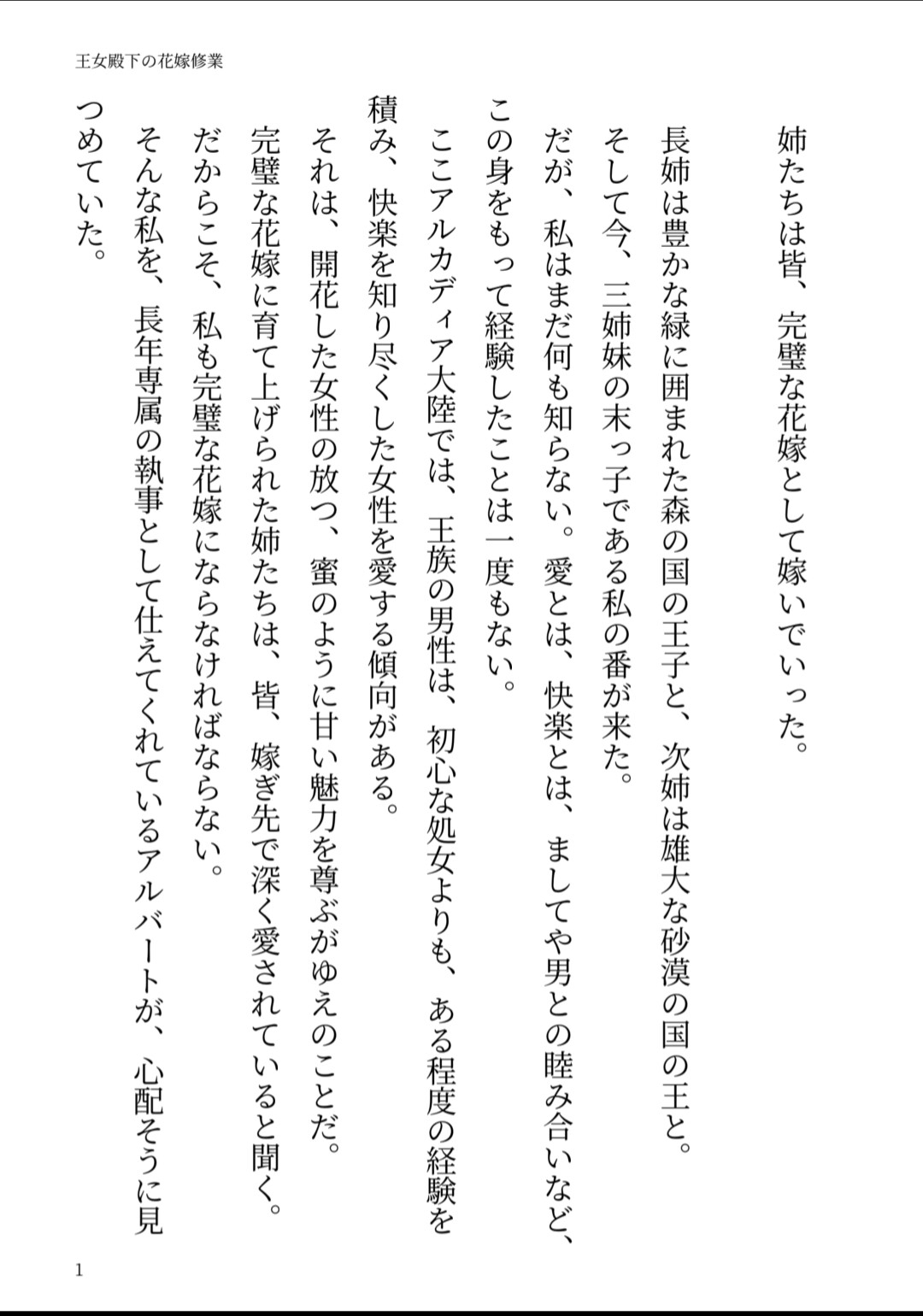 王女殿下の花嫁修業 〜専属執事の淫らな愛育〜
