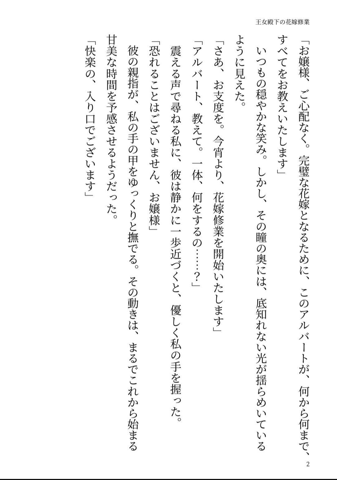 王女殿下の花嫁修業 〜専属執事の淫らな愛育〜