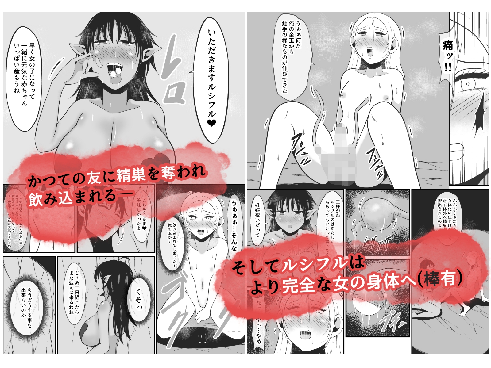 【TS悪堕ち】ゴブリンの孕み女体化物語 画像6