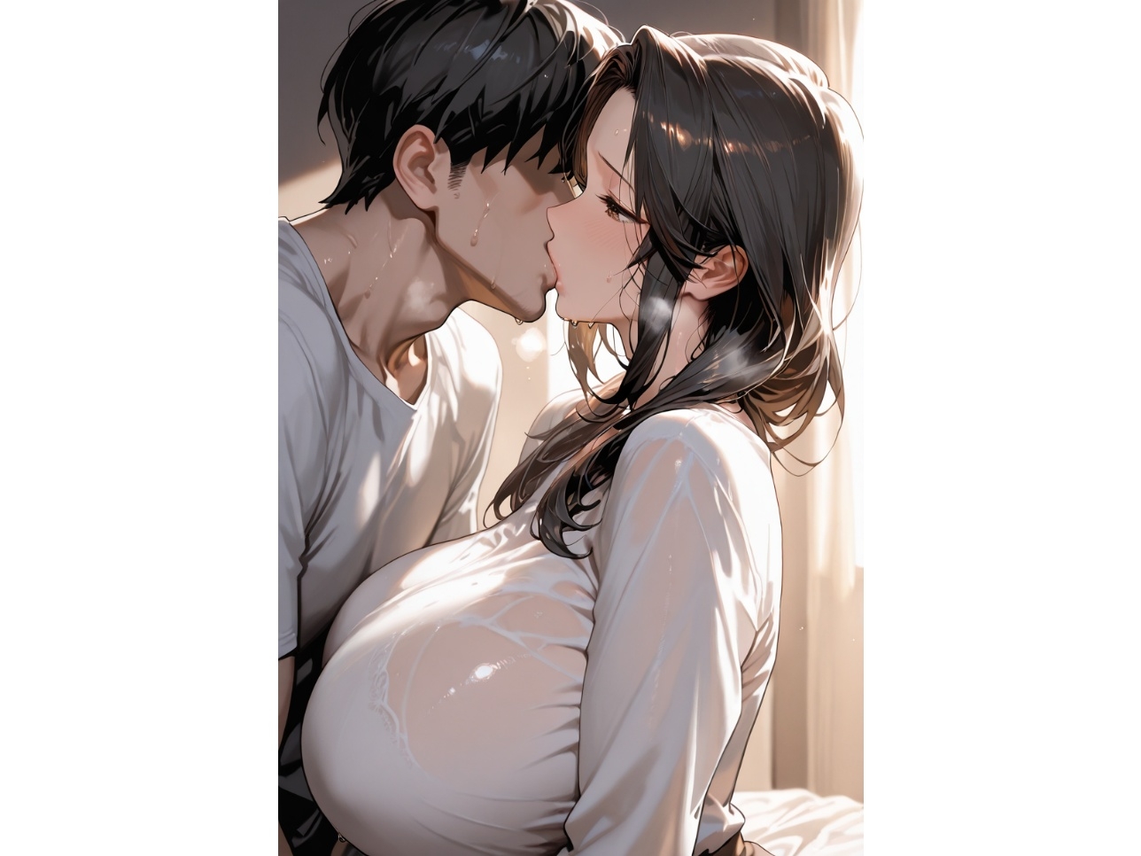 汗だくSEXで堕ちる友達の爆乳母さん 画像3