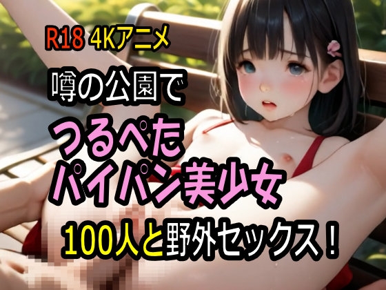 【4K動画】噂の公園でつるぺたパイパン美少女100人と野外セックス！【100分】