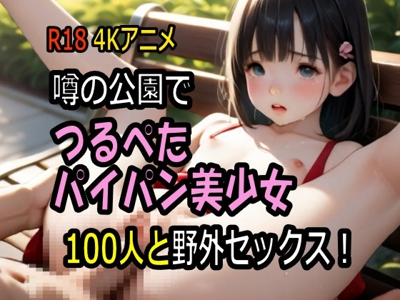 【4K動画】噂の公園でつるぺたパイパン美少女100人と野外セックス!【100分】