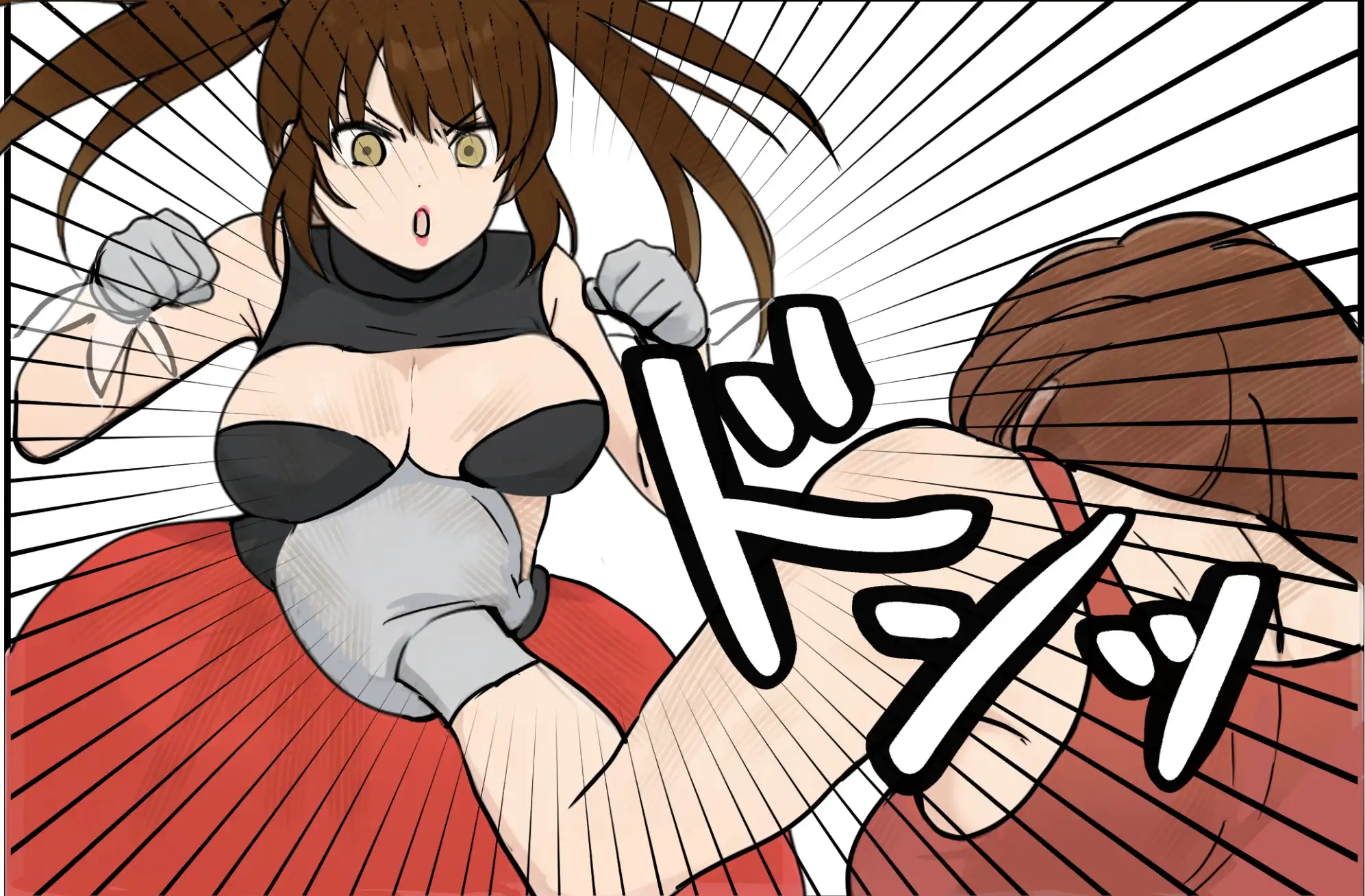 Fighting School 5 Fighting Scene エロ漫画3