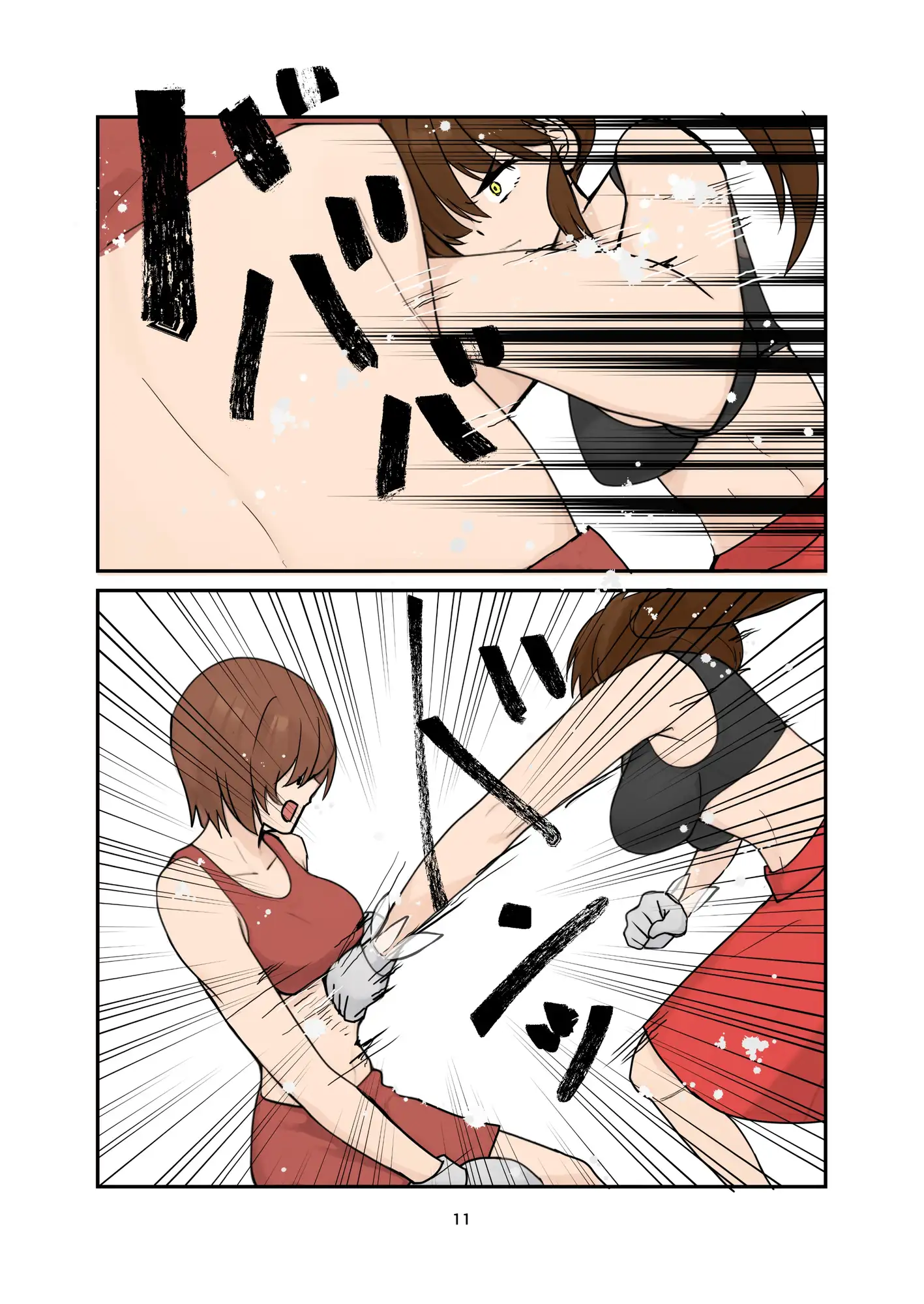 Fighting School 5 Fighting Scene エロ漫画4