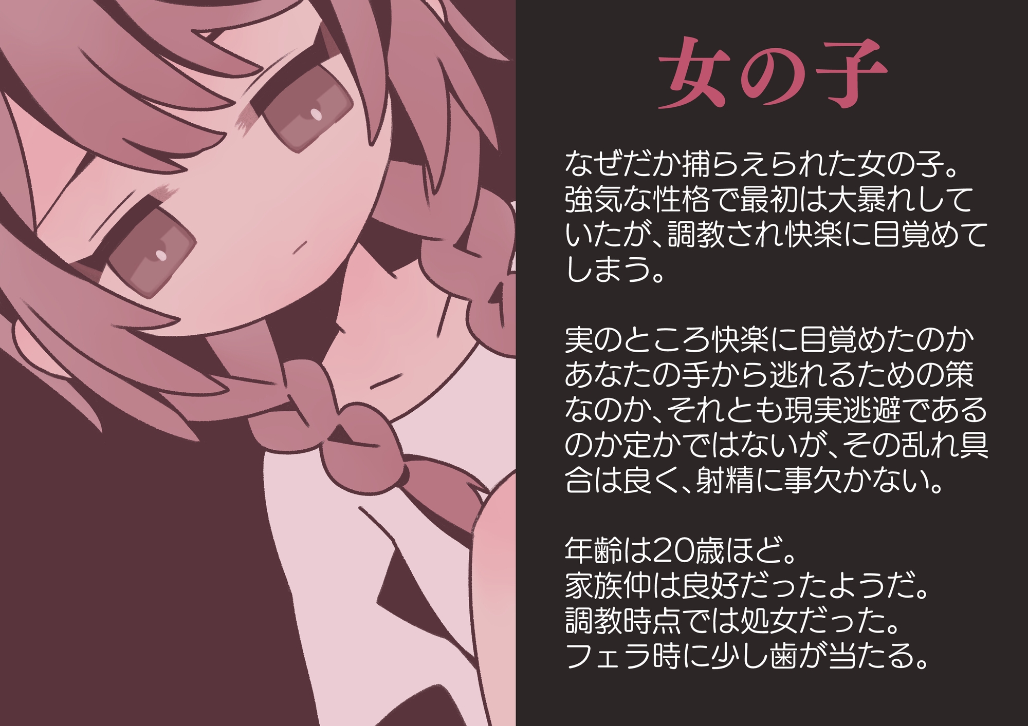 ある女の子の、監禁、調教、快楽堕ち 画像1