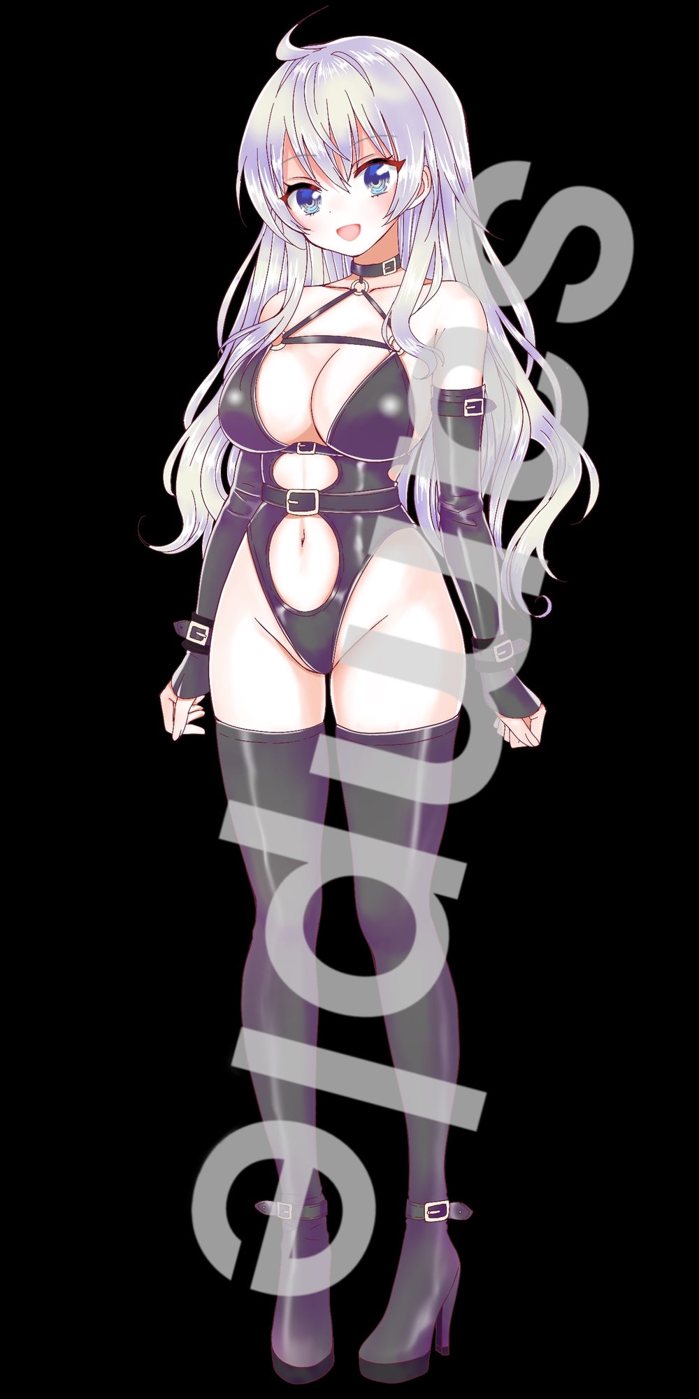 ボンテージ衣装の女の子立ち絵1_1