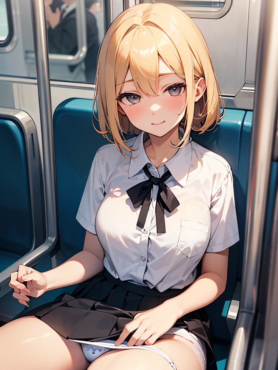 ちょいエロ金髪ギャルJK 画像1