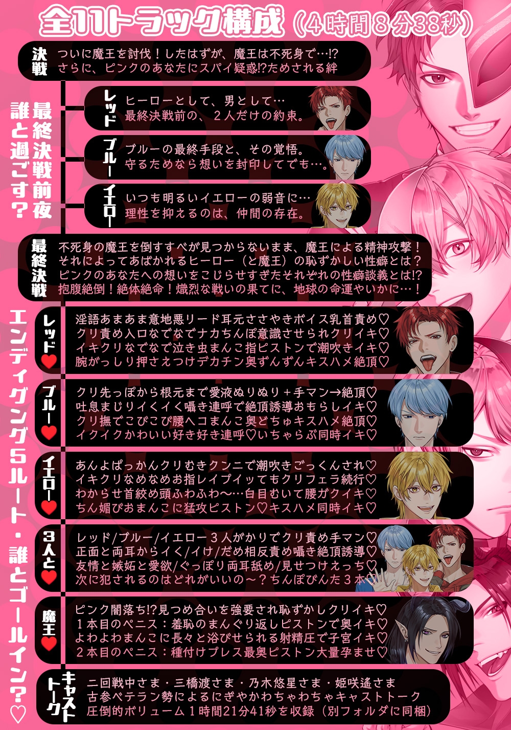 R18戦隊ヒーロー・エッチマン~最終決戦は性癖暴露大会!?あなたが選ぶ【ヒーローor魔王】は~ 画像5