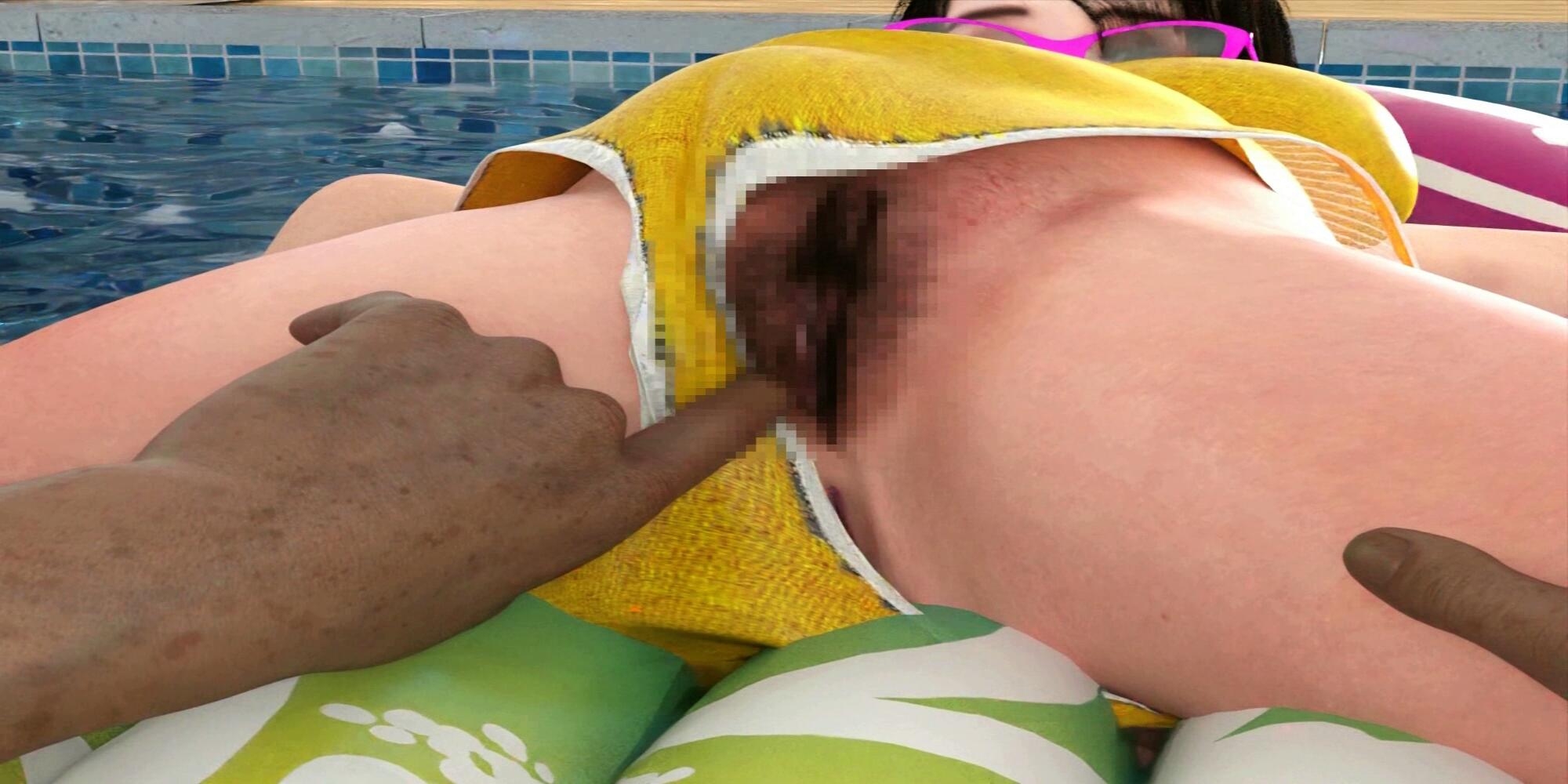 プールでおしっこをする 画像3