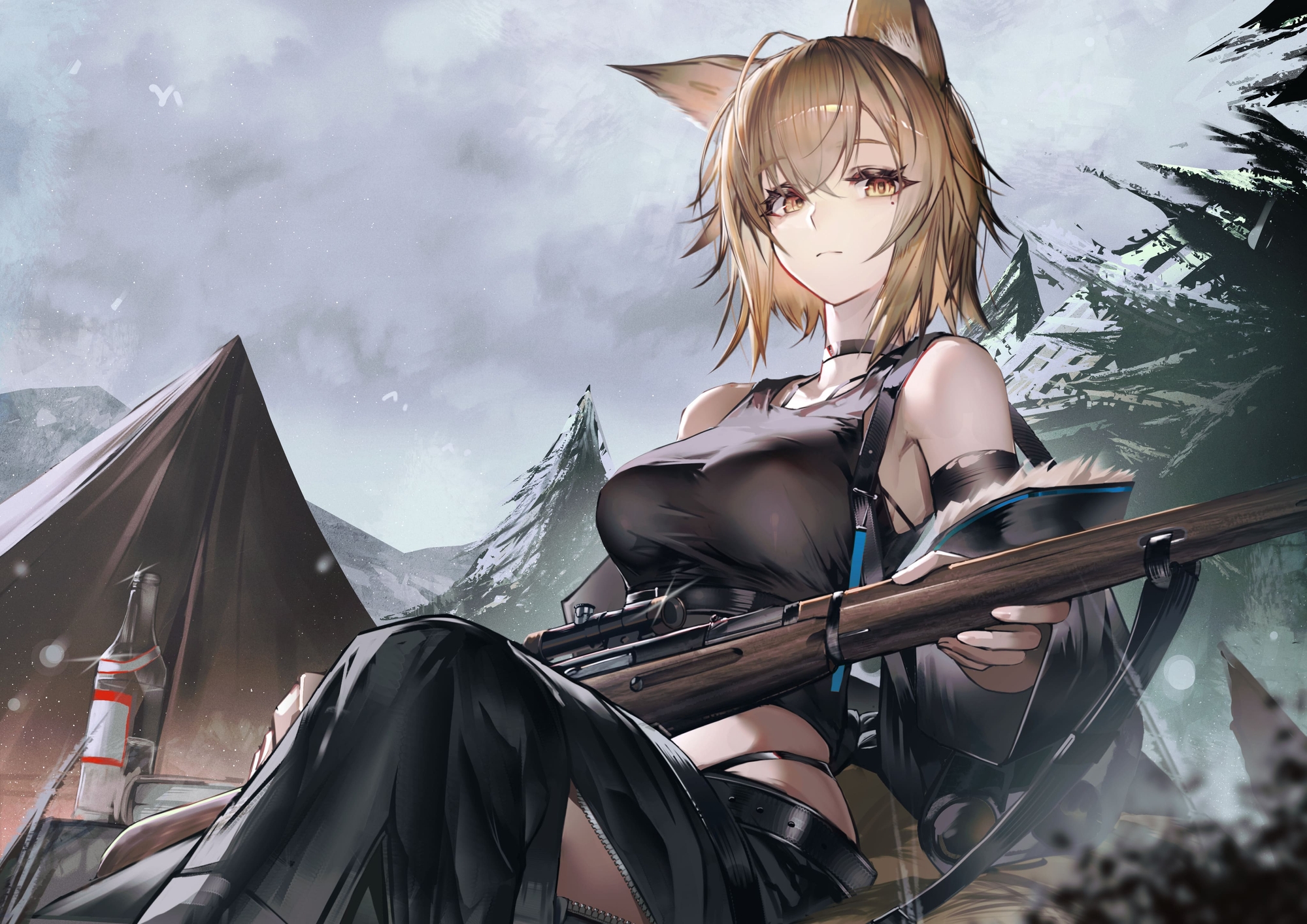 [ケモミミ❎狙撃手❎純愛]ケモミミセンキ Scope 〜ケモミミ観測手と狙撃手のお話〜 画像1