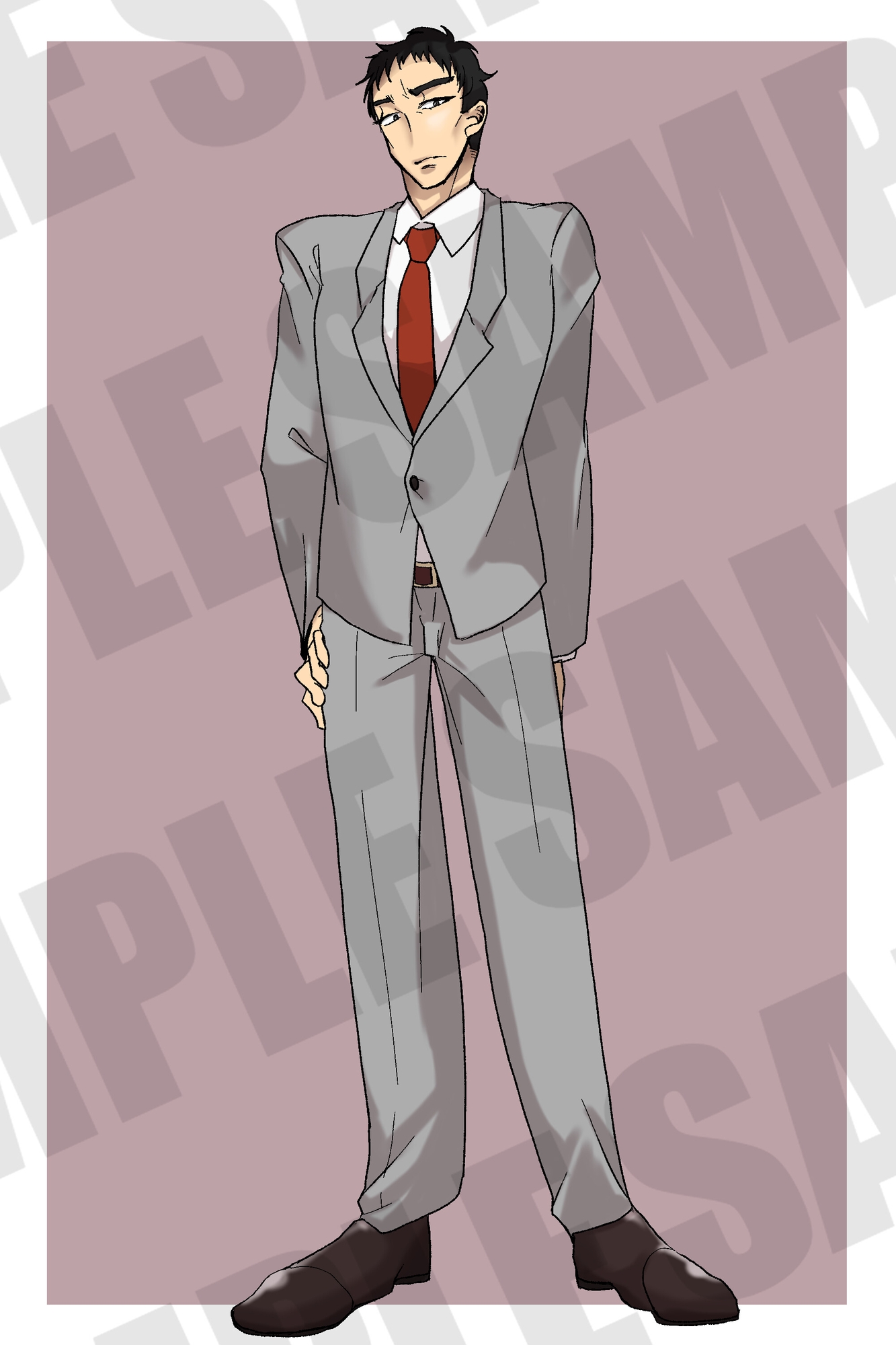 汎用キャラ立ち絵シリーズ 男性スーツ1