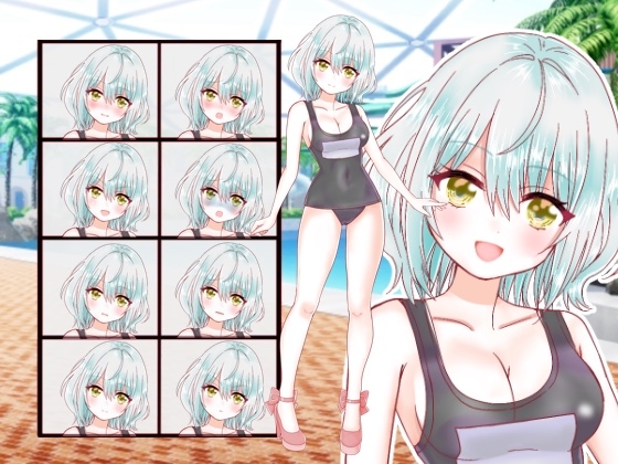 水着の女の子立ち絵11