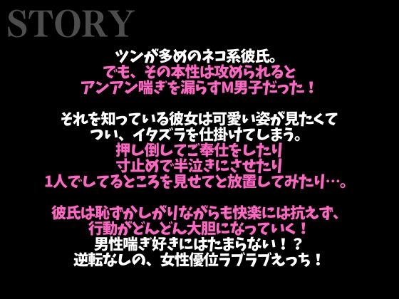 【3日間限定価格】※実はドMな猫系彼氏〜寸止め焦らしでアンアン喘いだので目の前でオナニーさせてみました〜(CV:がく×シナリオ:悠希) 画像1